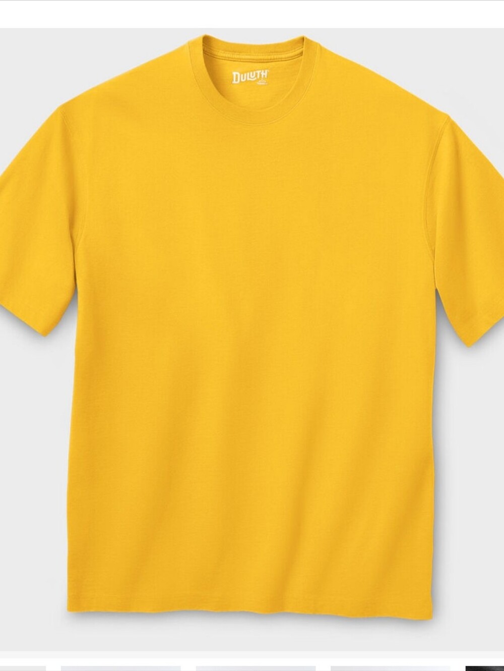 Duluth Trading Co Longtail T Logo T-Shirt Mustard Gold XL NWT